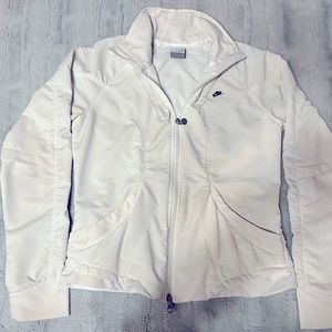 White Nike Tennis Jacket /vintage double Zip-Up